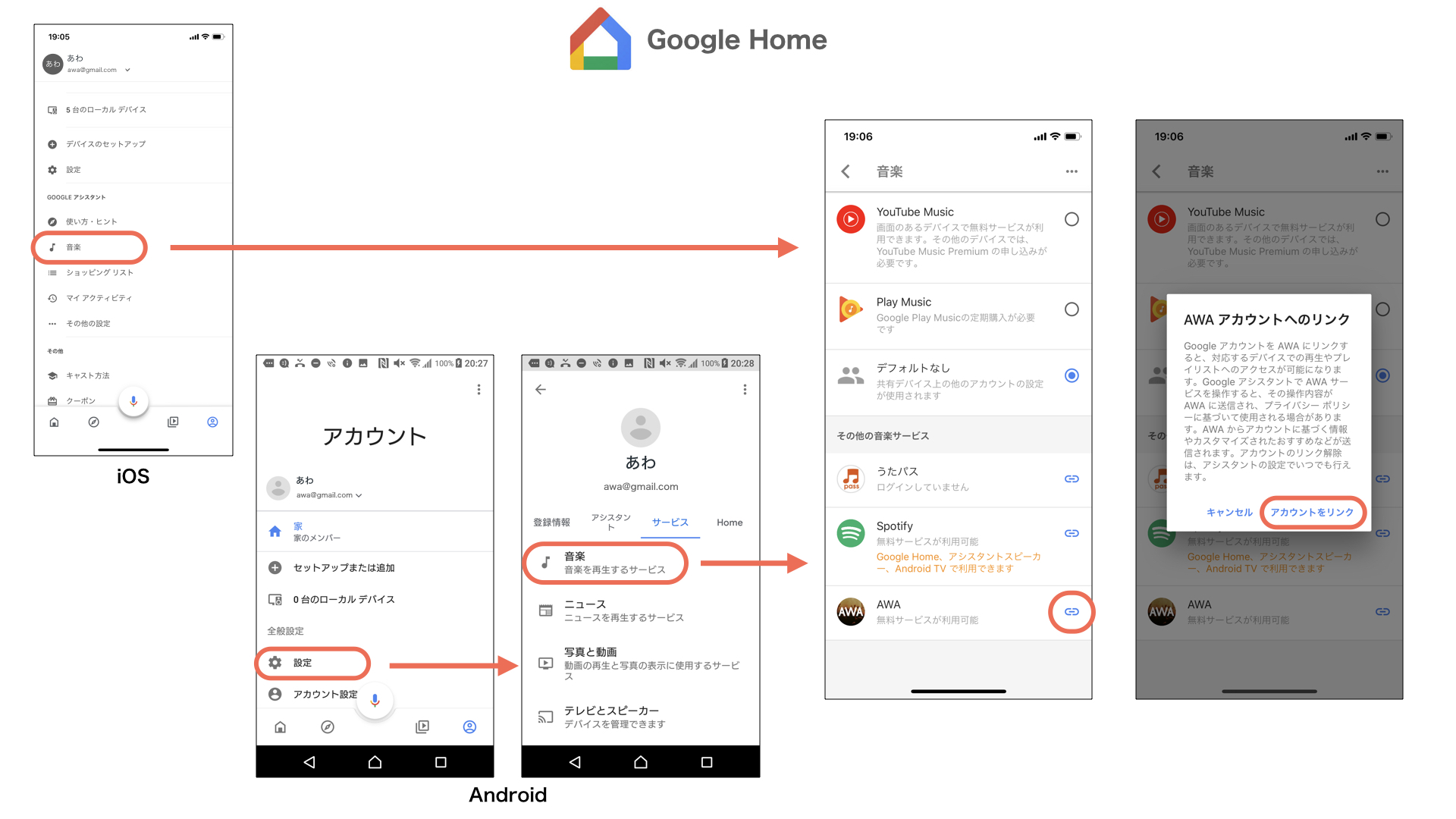 Google Home / Google アシスタント – ヘルプ - AWA